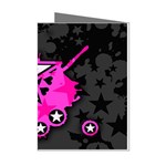 Pink Star Design Mini Greeting Cards (Pkg of 8)