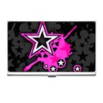 Pink Star Design Business Card Holder