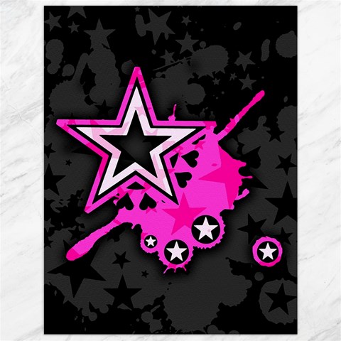 Pink Star Design Canvas 12  x 16  from ArtsNow.com 11.86 x15.41  Canvas - 1