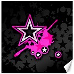 Pink Star Design Canvas 20  x 20 