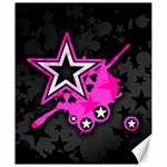 Pink Star Design Canvas 20  x 24 
