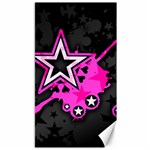 Pink Star Design Canvas 40  x 72 