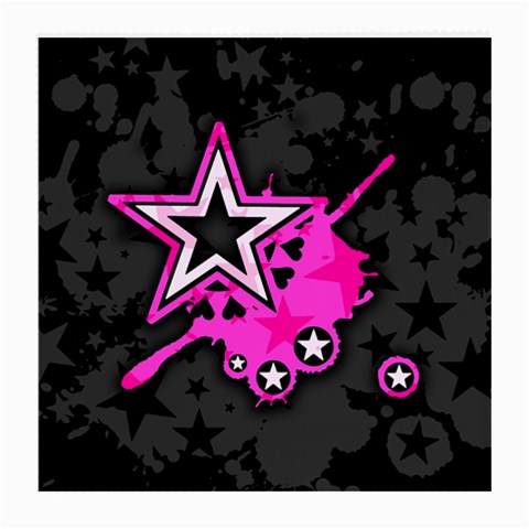 Pink Star Design Medium Glasses Cloth from ArtsNow.com Front