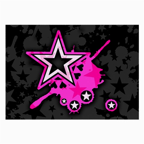 Pink Star Design Large Glasses Cloth from ArtsNow.com Front