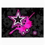 Pink Star Design Large Glasses Cloth