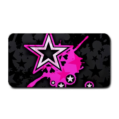 Pink Star Design Medium Bar Mat from ArtsNow.com 16 x8.5  Bar Mat