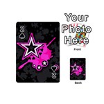 Pink Star Design Playing Cards 54 Designs (Mini)