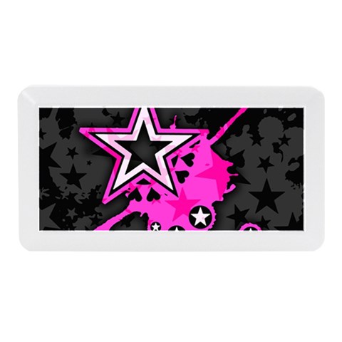 Pink Star Design Memory Card Reader (Mini) from ArtsNow.com Front