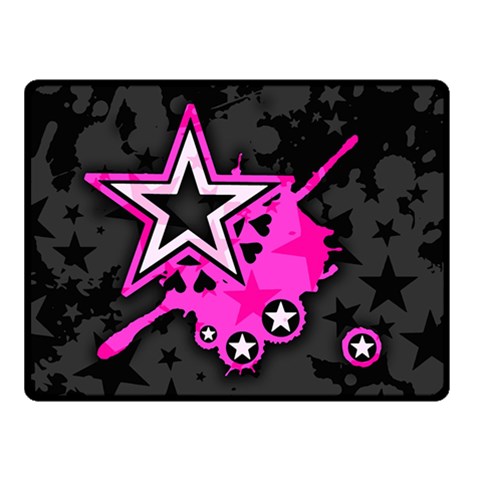 Pink Star Design Double Sided Fleece Blanket (Small) from ArtsNow.com 45 x34  Blanket Front