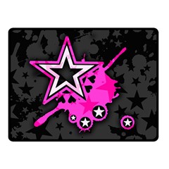 Pink Star Design Double Sided Fleece Blanket (Small) from ArtsNow.com 45 x34  Blanket Back