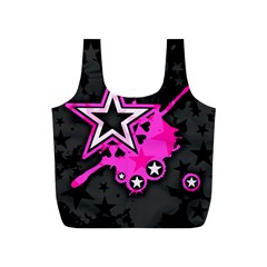 Pink Star Design Full Print Recycle Bag (S) from ArtsNow.com Front