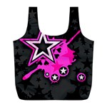 Pink Star Design Full Print Recycle Bag (L)