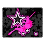 Pink Star Design Double Sided Flano Blanket (Mini)