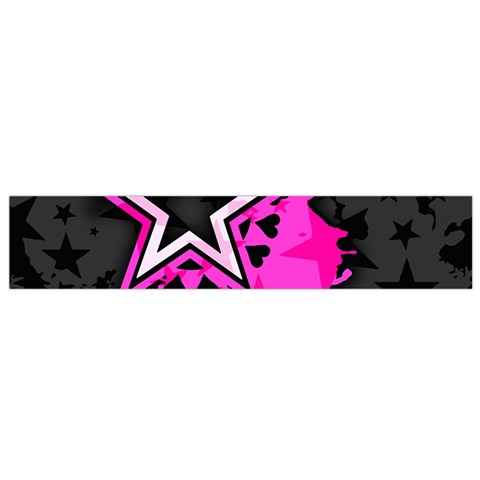 Pink Star Design Small Flano Scarf from ArtsNow.com Front