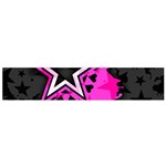 Pink Star Design Small Flano Scarf