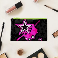 Pink Star Design Cosmetic Bag (XS) from ArtsNow.com Front