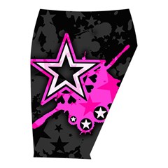 Pink Star Design Midi Wrap Pencil Skirt from ArtsNow.com  Front Right 