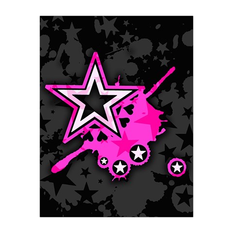 Pink Star Design Medium Tapestry from ArtsNow.com Front