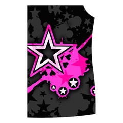 Pink Star Design Women s Button Up Vest from ArtsNow.com Front Left