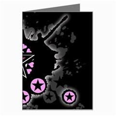 Pink Star Explosion Greeting Card from ArtsNow.com Left