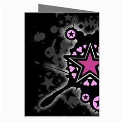 Pink Star Explosion Greeting Card from ArtsNow.com Right