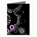 Pink Star Explosion Greeting Cards (Pkg of 8)