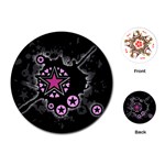 Pink Star Explosion Playing Cards Single Design (Round)