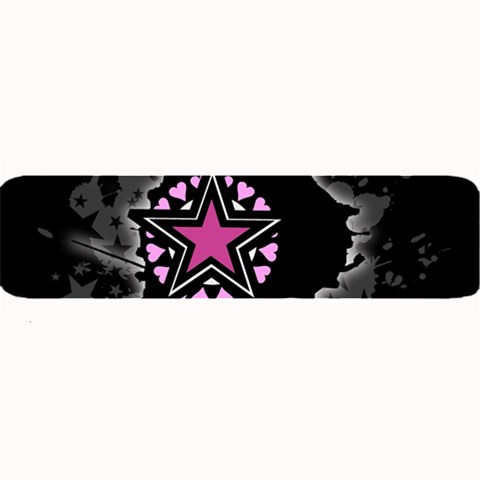 Pink Star Explosion Large Bar Mat from ArtsNow.com 32 x8.5  Bar Mat