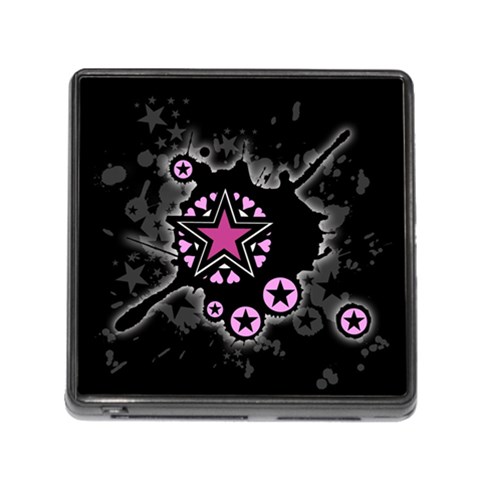 Pink Star Explosion Memory Card Reader (Square 5 Slot) from ArtsNow.com Front