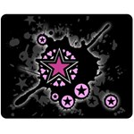 Pink Star Explosion Fleece Blanket (Medium)