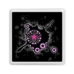 Pink Star Explosion Memory Card Reader (Square)