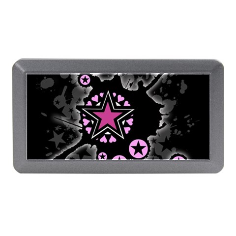 Pink Star Explosion Memory Card Reader (Mini) from ArtsNow.com Front
