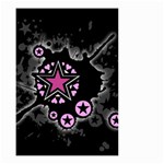 Pink Star Explosion Small Garden Flag (Two Sides)