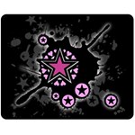 Pink Star Explosion Double Sided Fleece Blanket (Medium)