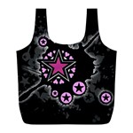 Pink Star Explosion Full Print Recycle Bag (L)