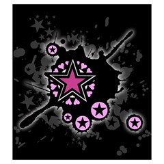 Pink Star Explosion Drawstring Pouch (Medium) from ArtsNow.com Back