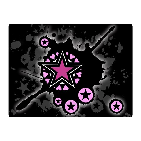 Pink Star Explosion Double Sided Flano Blanket (Mini) from ArtsNow.com 35 x27  Blanket Front