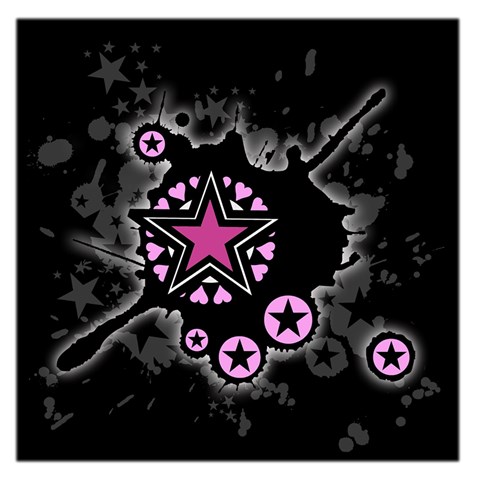 Pink Star Explosion Large Satin Scarf (Square) from ArtsNow.com Front