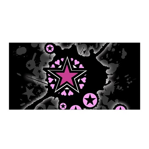 Pink Star Explosion Satin Wrap from ArtsNow.com Front