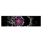 Pink Star Explosion Satin Scarf (Oblong)