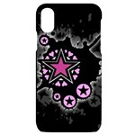 Pink Star Explosion iPhone X/XS Black UV Print Case