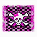Pink Star Skull Small Glasses Cloth (2 Sides)