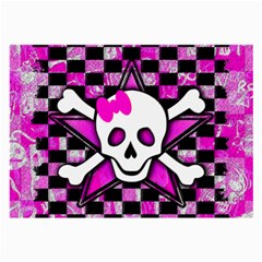 Pink Star Skull Large Glasses Cloth (2 Sides) from ArtsNow.com Front