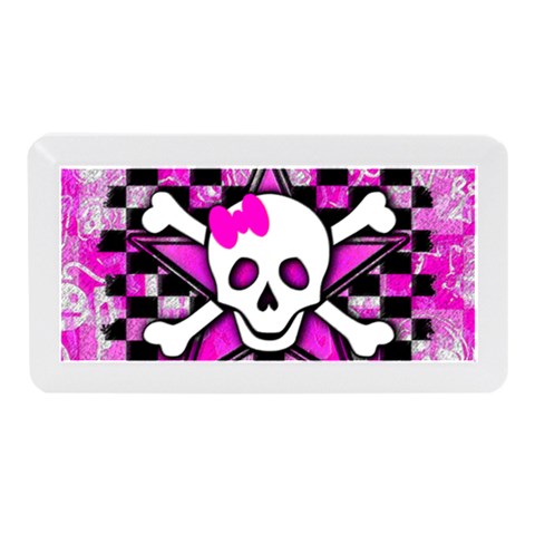 Pink Star Skull Memory Card Reader (Mini) from ArtsNow.com Front