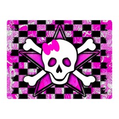 Pink Star Skull Double Sided Flano Blanket (Mini) from ArtsNow.com 35 x27  Blanket Front