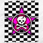 Pink Star Skull Checker Canvas 16  x 20 