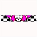 Pink Star Skull Checker Small Bar Mat