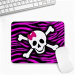 Pink Zebra Skull Small Mousepad
