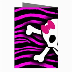 Pink Zebra Skull Greeting Cards (Pkg of 8) from ArtsNow.com Right