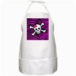 Pink Zebra Skull BBQ Apron